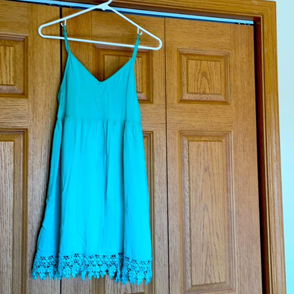 Teal summer dress